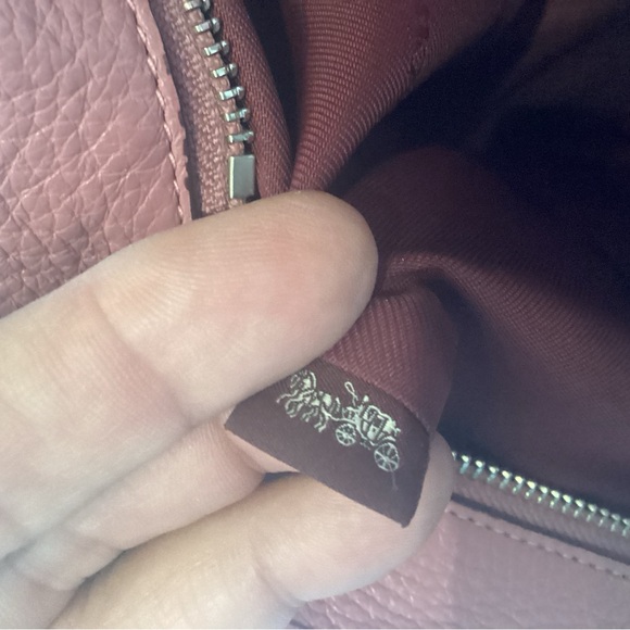 Coach Disney collection with Mickey Mouse on a dusty pink pebbled leather tote - Picture 7 of 10